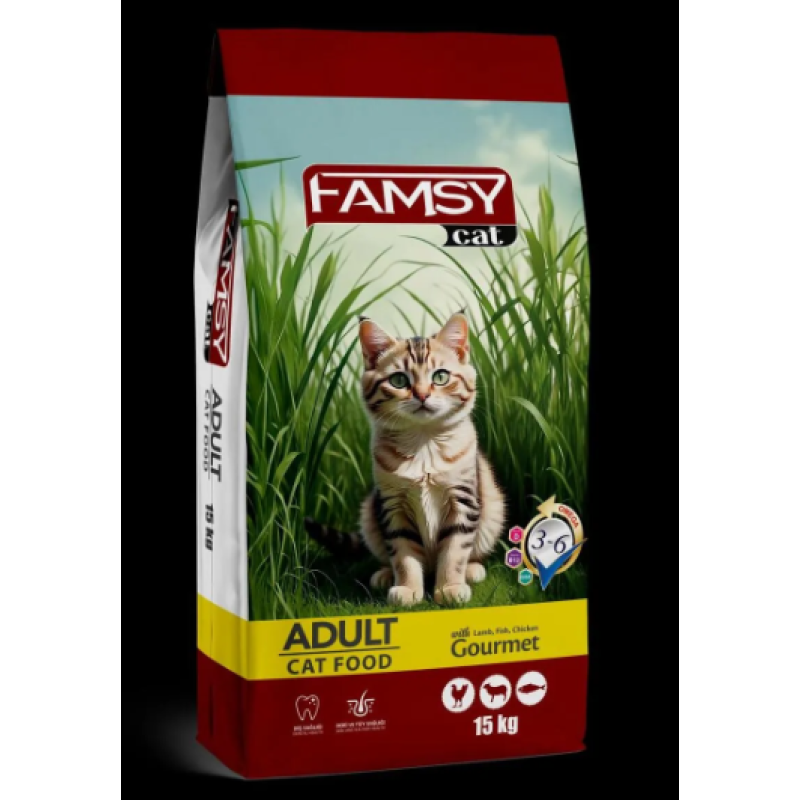 FAMSY KEDİ MAMASI GURME 15 KG